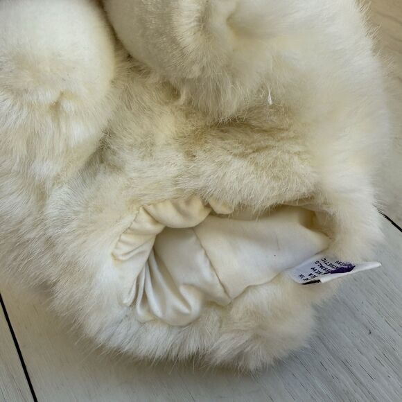 Vintage Mervyn’s Playful Pals Puppet White Puppy Dog Or Polar Bear - Picture 3 of 11